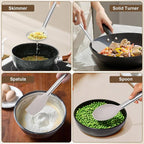 8 Pieces Kitchen Utensils Set, Vayvnt Silicone Cooking Utensils Set - Image 7