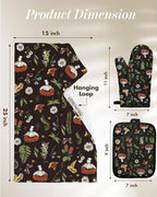 Miss Adola 270 GSM Cotton Kitchen Towels, Oven Mitt and Pot Holder - Image 5