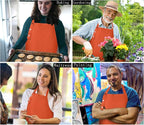Yuubin Extra Large Aprons for Men Adjustable Button Apron - Image 5