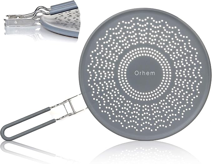 11" Silicone Splatter Screen Pan Cover by Orhemus