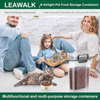 LEAWALK 5Lbs Airtight Cat Dog Food Storage Container - Image 7