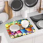Funny Absorbent Dish Drying Mat Spring Cat Dish Drying Mats - Image 6