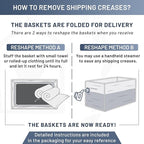 NaturalCozy 13.5”x8.5”x5.5” Storage Baskets - Image 6