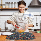 Sanwarm Absorbent Dish Drying Mat, All Lace Colorful Flowers Ornaments - Image 6
