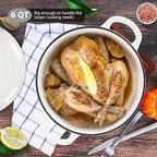 E-far 6 Quart Dutch Oven, Enameled Cast Iron Dutch Oven Pot - Image 6