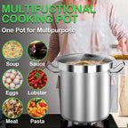 STOCKPOT Large Soup Pot with Lid - Image 5