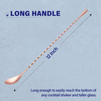 2 Pcs 12 Inches Bar Spoon, Long Handle Mixing Stirrers - Image 2