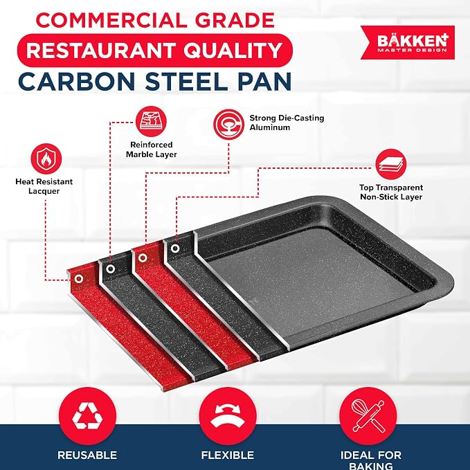 BAKKEN 3-Piece Kitchen Baking Pans - Image 3