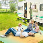WIWIGO Beach Blanket Waterproof Sandproof Beach Mat 79" X 83"/10'x9'for 2-8 - Image 6