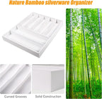 Kitchen Silverware Drawer Organizer and Storage Deep Cookware Utensil Cutlery - Image 2