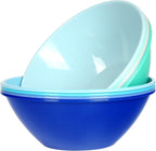 Youngever 10 inch 100 Ounce Plastic Mixing and Serving Bowls, Popcorn Bowls by Youngever