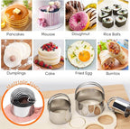 9PCS Stainless Steel Pastry Blender Set, 3 Cup Flour Sifter, Biscuit Cutter - Image 5