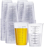 GUSTO 10 oz Clear Plastic Measuring Cups Disposable Multipurpose Cups by GUSTO