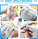 15Pcs Crevice Cleaning Brush Set, Hard Bristle Scrub Brushes Tools - Image 5