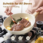 SENSARTE Ceramic Nonstick Frying Pan Small Skillet 8/9.5/11/12.5Inch Non Stick - Image 3