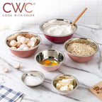 COOK WITH COLOR Stainless Steel Mixing Bowls Set - Image 6