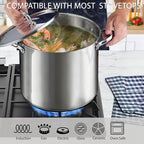 Cooks Standard 18/10 Stainless Steel Stockpot 12-Quart, Classic Deep Cooking - Image 3
