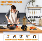 Kitchen Utensils Set, Large Non-stick Silicone Cooking Utensils Set 6 Pcs - Image 7