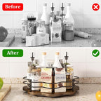 12" Lazy Susan Turntable Organizer, Round Wooden Lazy Susan Organization and - Image 5