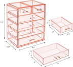 Sorbus Acrylic Makeup Organizer Set, 6-Drawer Vanity & Countertop Cosmetic - Image 3