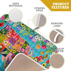 Flower Map Dish Drying Mat American Floral Decoration Coffee Mat - Image 4