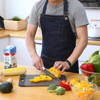 Tosewever Canvas Cross Back Chef Cotton Aprons - Image 3