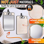 Double Sided Metal Cutting Board Titanium 14.3"x9.8" - Image 3