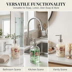 17oz Glass Soap Dispenser with Plastic Pump - Image 6