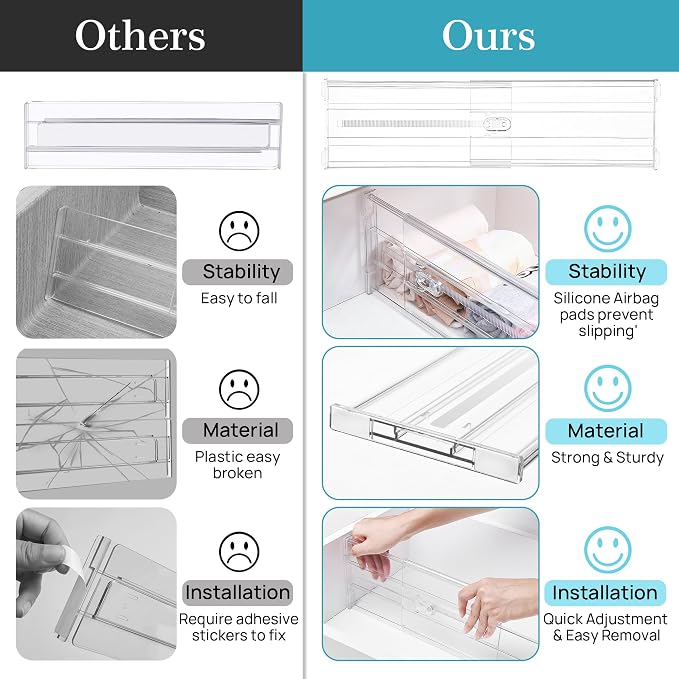 Vtopmart 10 Pack 6" Tall Upgrade Drawer Dividers - Image 7