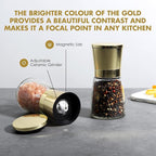 vzaahu Golden Salt and Pepper Grinders - Image 4