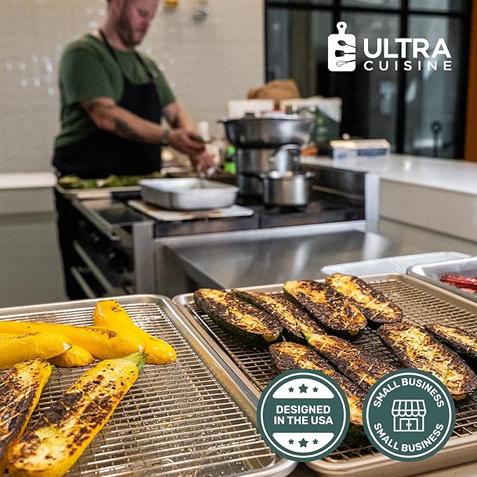 Ultra Cuisine Oven-Safe, Dishwasher-Safe 100% Stainless Steel Cooling & Baking - Image 7