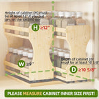 BAMEOS Pull Out Spice Rack Organizer - Image 3