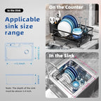 GAOKASE Dish Drying Rack, Stainless Steel-Dish Rack, Dish Racks - Image 2