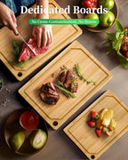 Kitsure Bamboo Cutting Board Set - Image 3
