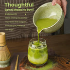 Matcha Whisk Set, Ceramic Bowl Matcha Kit & Handcrafted Bamboo Chasen, Complete - Image 5