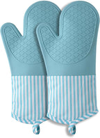 Silicone Oven Mitts, Heat Resistant Oven Gloves by FunSiltasy