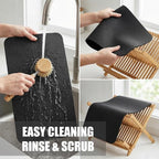 2PCS Customizable Small Dish Drying Mat: 18"L x 9"W Trimmable Quick Dry Pad - Image 6