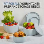 ISSEVE 12Pcs/Set Nesting Silicone Food Storage Containers - Image 4