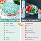 5-Size Reusable Beeswax Bowl Covers - Image 7