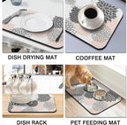 Dish Drying Mat for Kitchen Counter 2 Pack - Image 6