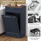 Single 10 Gallon Tilt Out Trash Can Cabinet - Image 5
