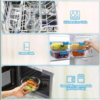M MCIRCO 24-Piece Glass Food Storage Containers - Image 4