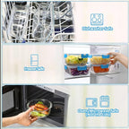 M MCIRCO 30 Pieces Glass Food Storage Containers - Image 4