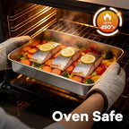 LIANYU 2 Pack Stainless Steel Baking Pan - Image 5