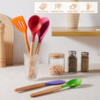 E-far Silicone Cooking Utensils Set, 10-Piece Kitchen Utensils Set - Image 6
