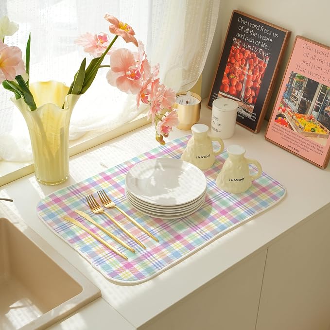 Spring Dish Drying Mat 18x24 Inches - Image 4