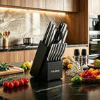 FIKSHOT Kitchen Knife Set, German Stainless Steel kitchen knives – Includes - Image 4