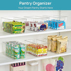 Vtopmart 6 Pack Clear Storage Bins, Pantry Cabinet Organizer Bins - Image 4