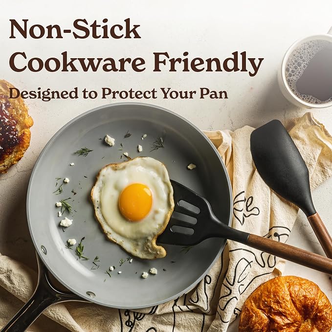 Silicone Kitchen Utensils Set & Holder: Cooking Utensils Set - Image 3