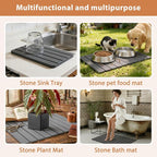 Large Stone Dish Drying Mat for Kitchen Counter, Home Essentials - Image 6